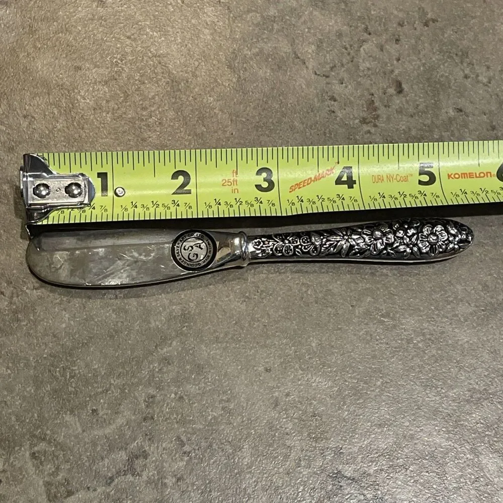 American Silversmith Collection Godinger 4 Canape Butter Knife Silverplate